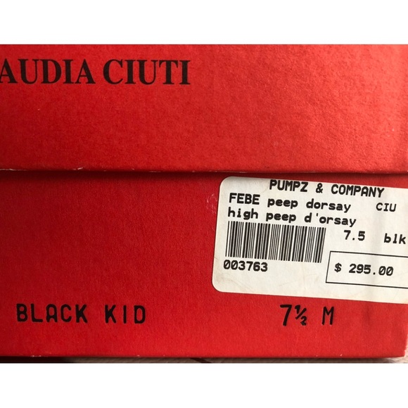 Gently used Claudia Ciuti 7.5 peeptoe heels - Picture 12 of 12